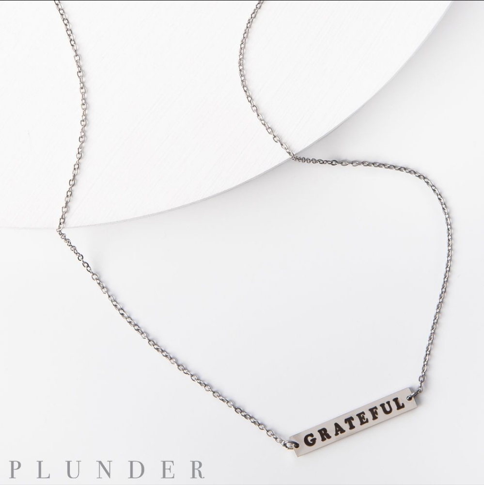 Stainless steel Grateful necklace